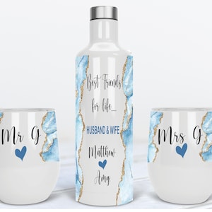 3 Piece Wine Tumbler Gift Set | MORE COLOR OPTIONS | any text | design your own | personalized gift | personalized wine tumbler