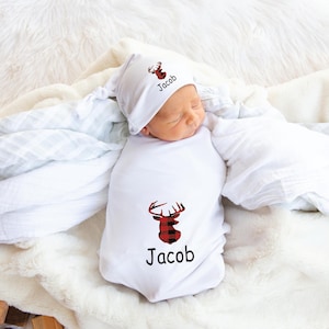 Manta de bebé personalizada / Manta de Navidad / Regalo de bebé personalizado / Primer regalo de bebé de Navidad