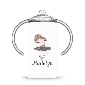 Sippy Cup | Custom Sippy Cup | Baby Girl Gift | Baby Shower Gift | Baby Girl Sippy Cup | Ballerina Gifts | Custom Sippy Cup for toddlers afbeelding 4