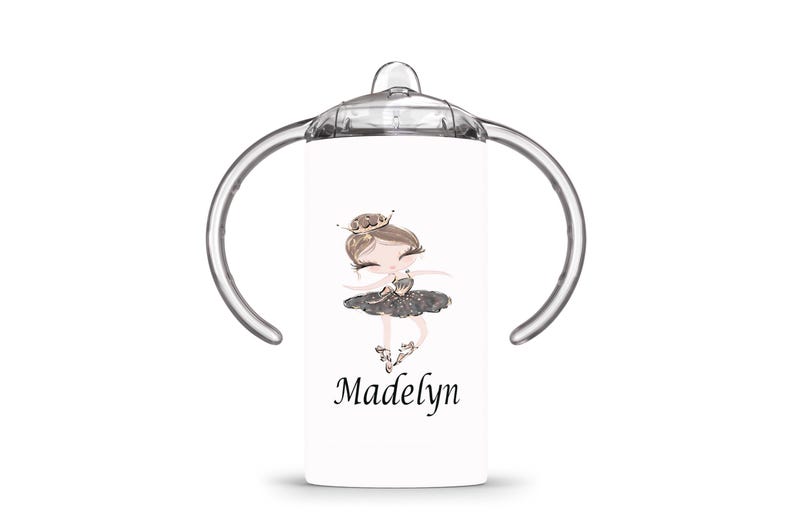 Sippy Cup | Custom Sippy Cup | Baby Girl Gift | Baby Shower Gift | Baby Girl Sippy Cup | Ballerina Gifts | Custom Sippy Cup for toddlers afbeelding 4