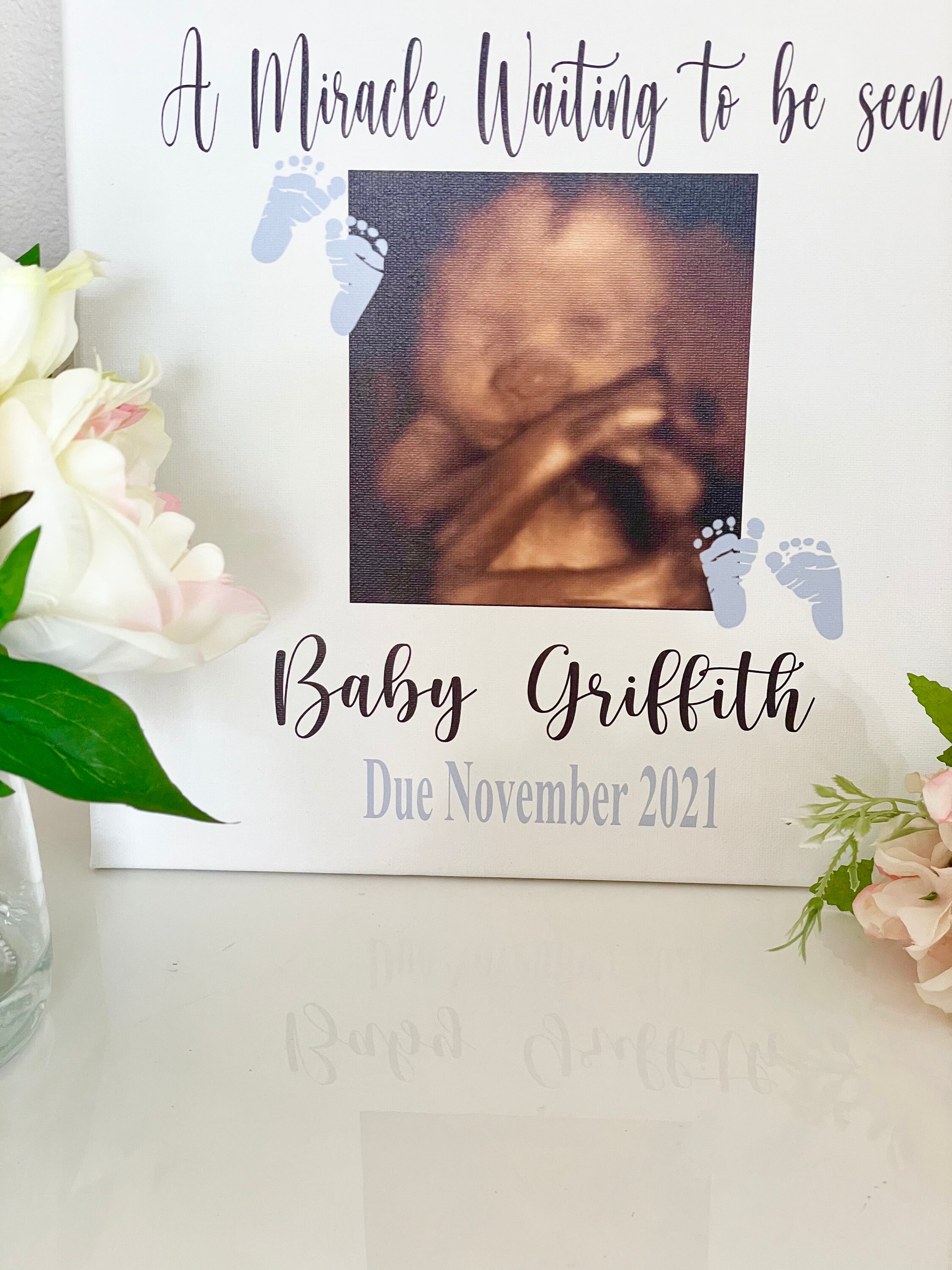 Personalized baby scan frame baby scan frame sonogram frame Etsy
