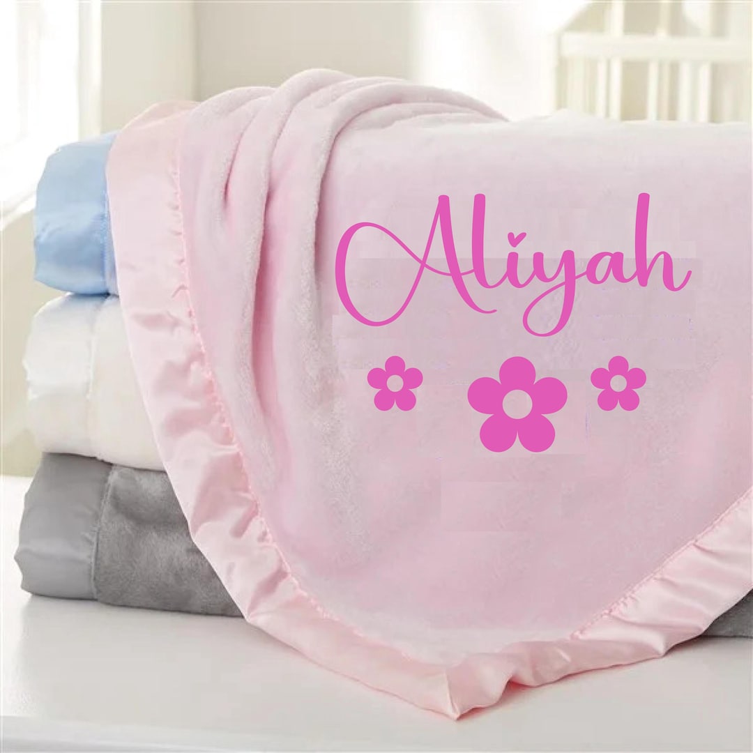 Personalized Baby Blanket Free Same Day Shipping Custom Baby Gifts Baby ...