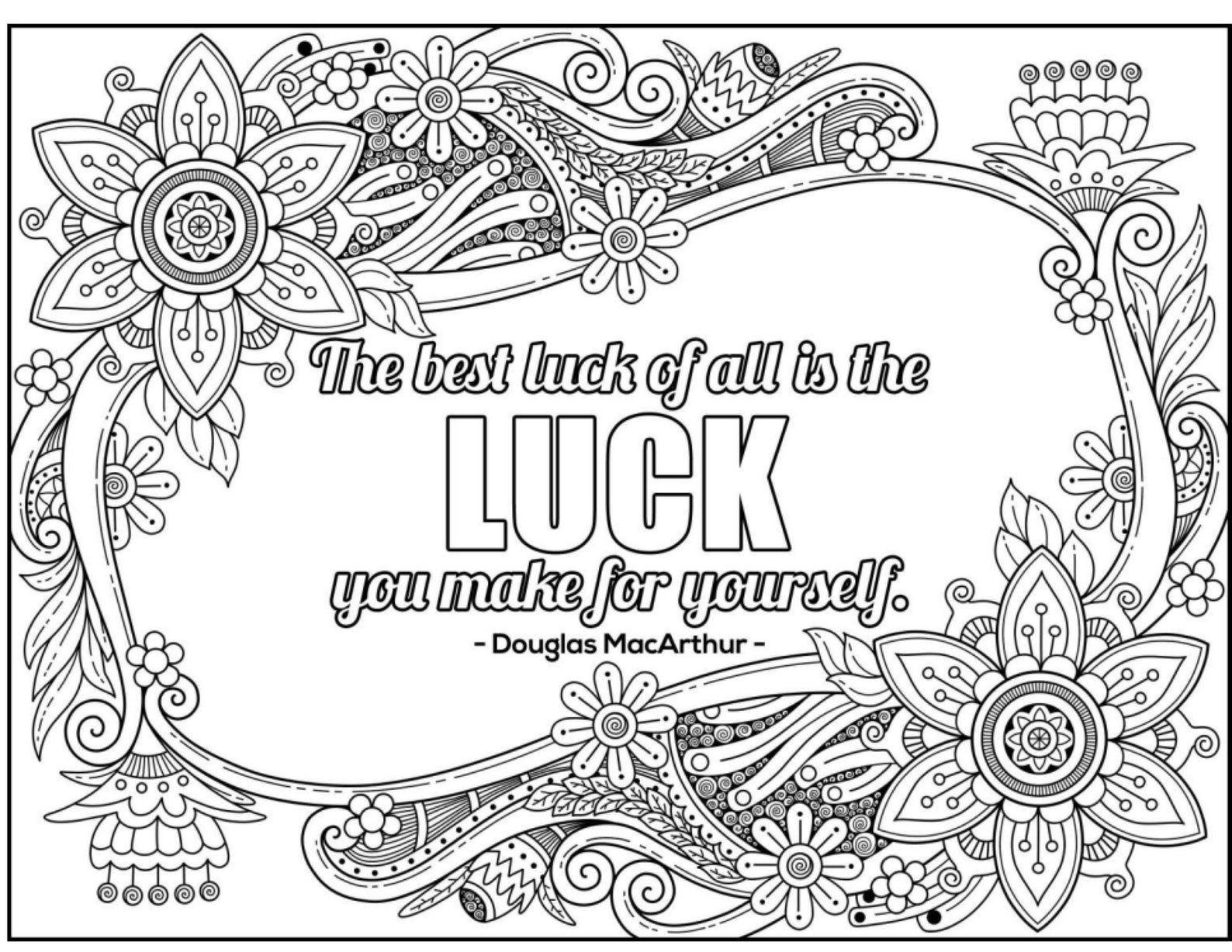 Positive Thoughts Colouring Pages X40 - Etsy