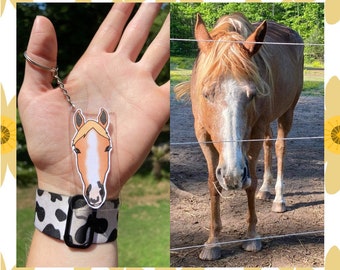 Custom horse head keychain, custom pet gift, Horse Keychain, Gift for equestrian, Gifts for Horse People, Gifts for Her, Gifts for Him