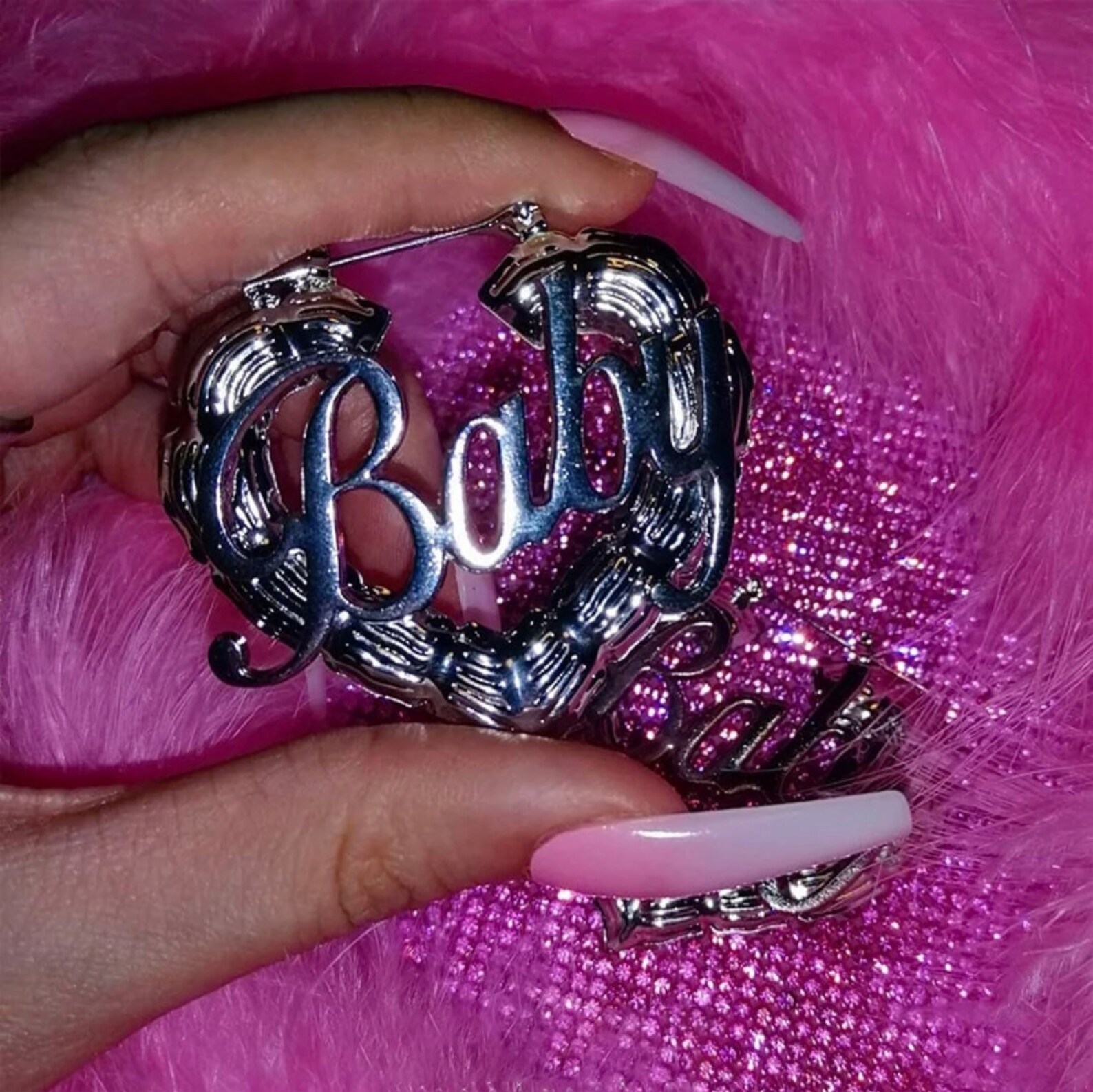 Baby Y2K Hoop Earrings Etsy