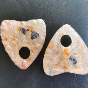Mini Planchetten mit Heilsteine 2-er Set Mit Motten Design und Rabenkopf Design