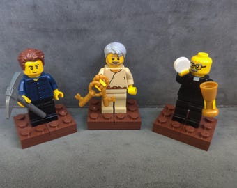 3 Saints in Lego (St. Peter, Blessed Oscar Romero, and Blessed Pier Giorgio Frasati)
