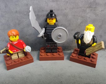 David, Goliath, and Noah in Lego