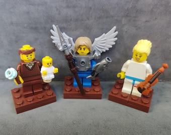 3 Saints in Lego (St. Cecilia, St. Raphael, and St. Anthony)