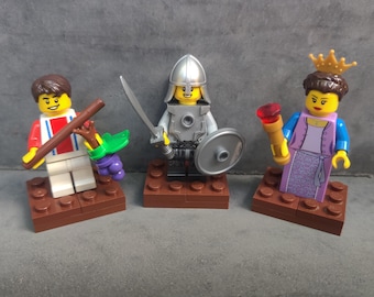 Caleb, Joshua, and Esther in Lego