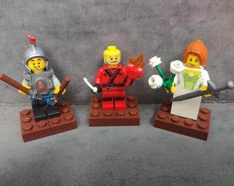 3 Saints in Lego (St. Sebastian, St. Augustine, St. Dymphna)