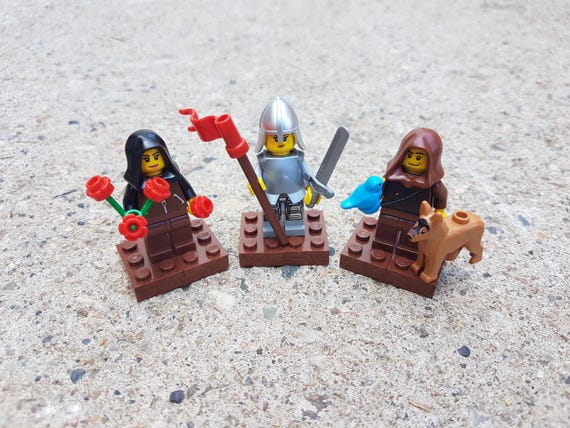 3 Saints in Lego (st. Therese, St. Joan of Arc, St Francis of Assisi) - Etsy