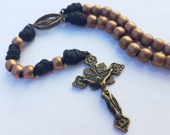 Kupfer + Paracord Rosenkranz