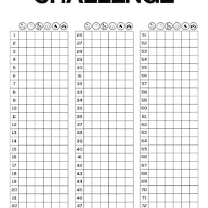 75 Day Medium Printable Challenge Tracker Bundle | 75 Medium Success ...