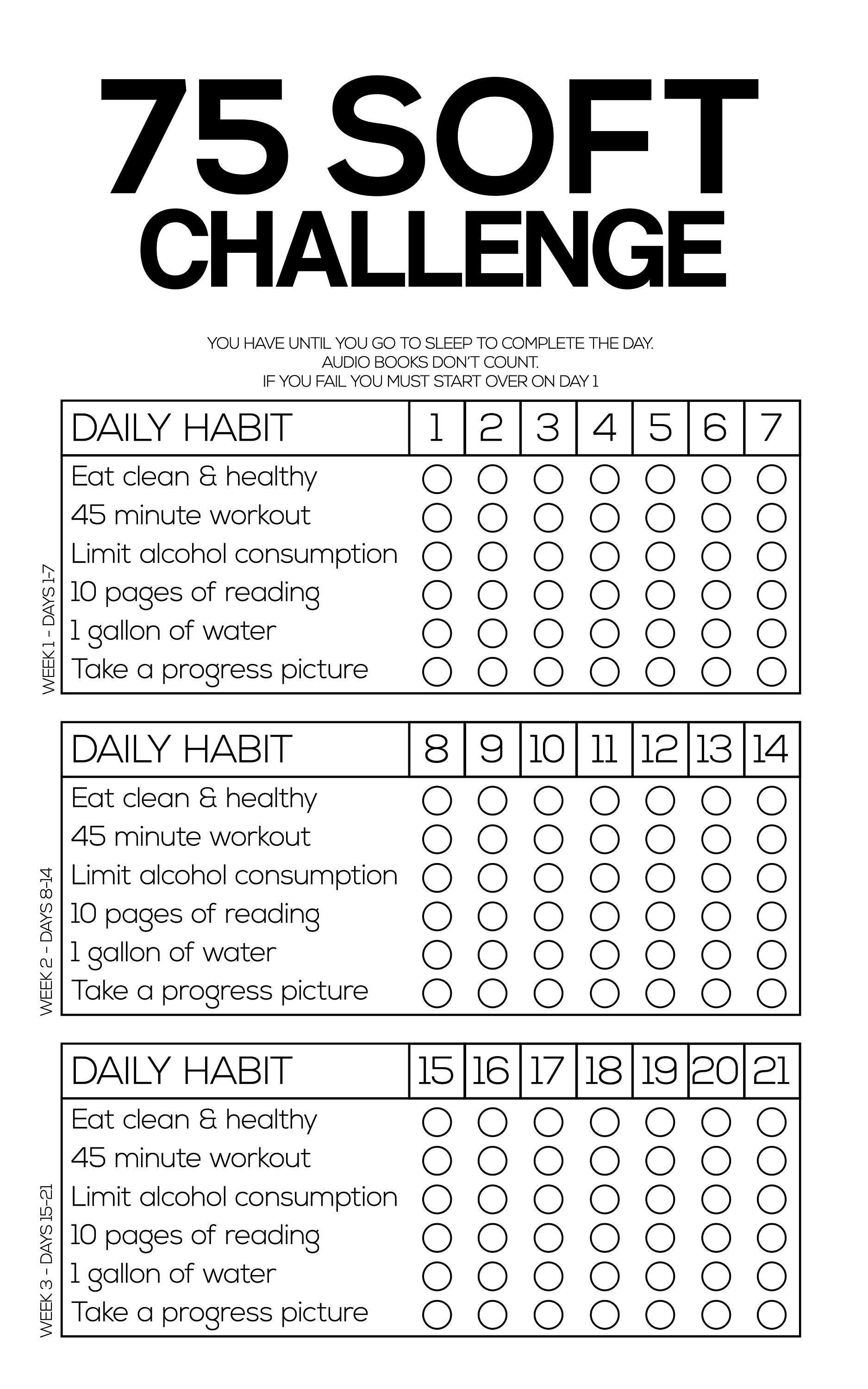 75 Day Soft Printable Challenge - Il Fullxfull.4049405983 Qdiy 