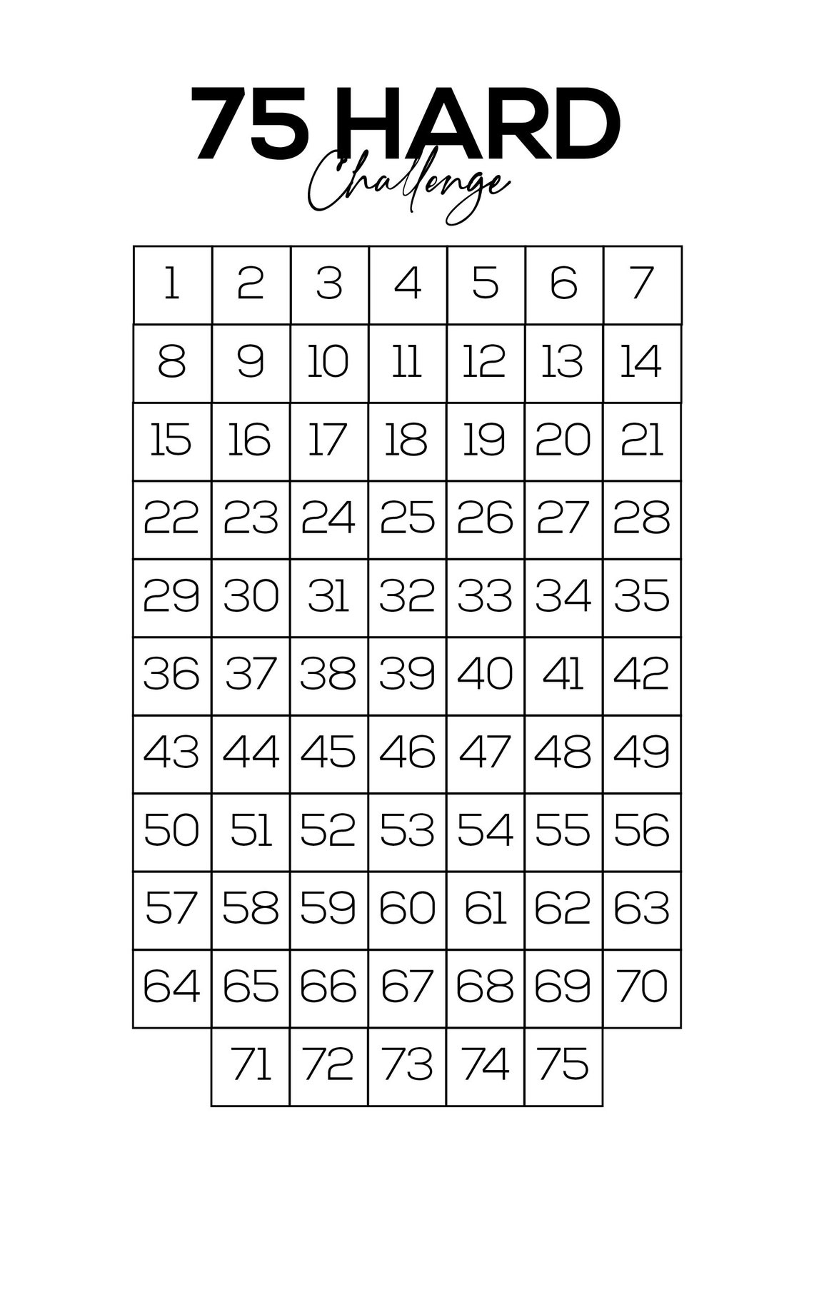 75-hard-challenge-printable-chart