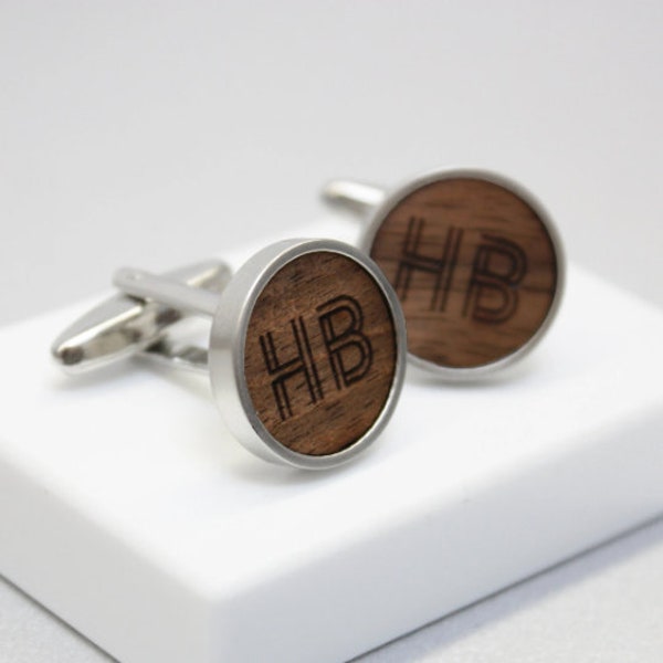 Initial Cufflinks Etsy