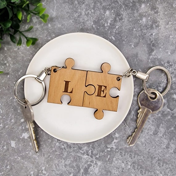 Set personalizzato di portachiavi puzzle, portachiavi puzzle di