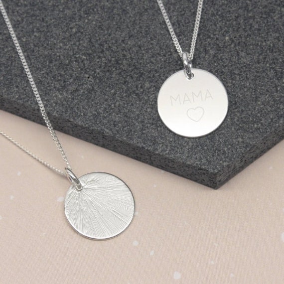 Mama Charm Necklace Silver, New Mum Necklace, Gift for New Mom, New Mother  Silver Necklace, Mama Necklace, Sterling Silver Mama Necklace