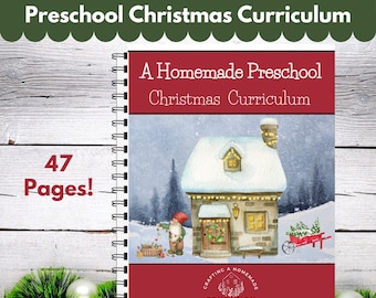 Preschool Christmas Homeschool Unit Study  Holiday Bundle Learning Pack Christmas Preschool