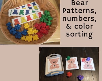 Bear Math Patterns - Etsy