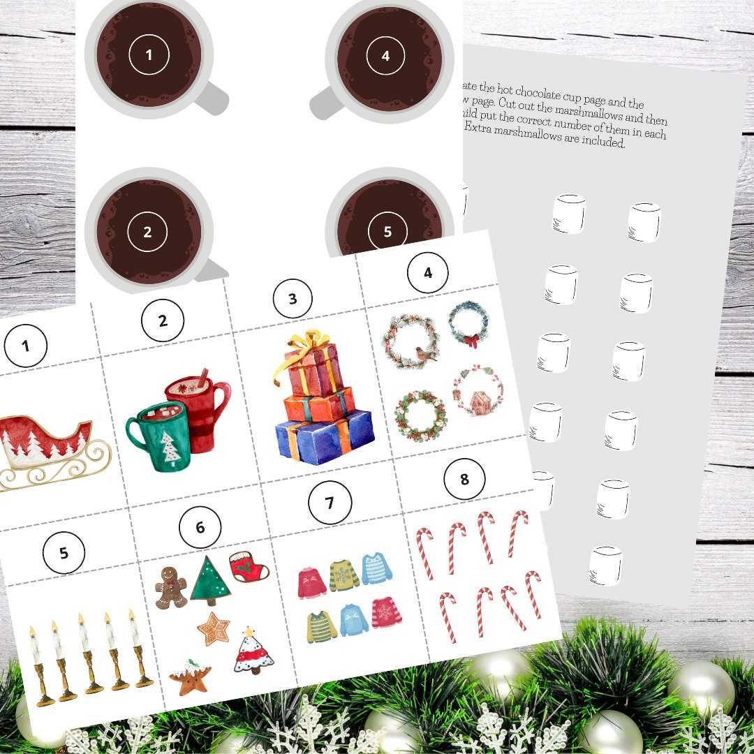 Preschool Christmas Homeschool Unit Study Holiday Bundle Learning Pack ...