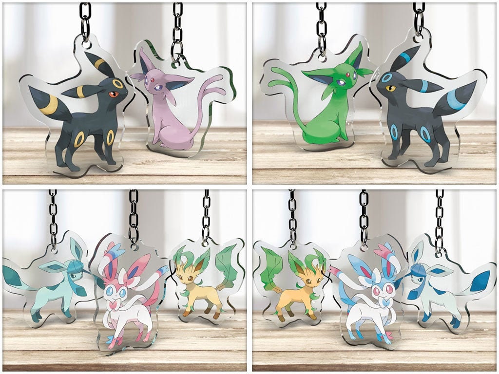 9Pcs/set Diy Pokemon Refractive Color Flash Card Sylveon Umbreon