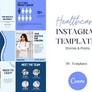 Healthcare Instagram Templates Medical Instagram Templates Etsy