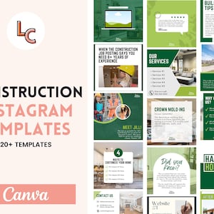 Construction Templates | Social Media for Home Builders | Real Estate Social Media | Construction Company | Social Media Templates | Home