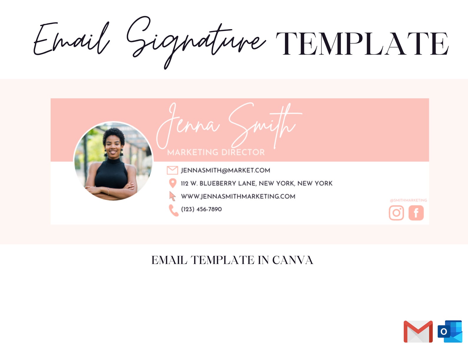 Email Signature Canva Email Signature Email Signatures for Etsy