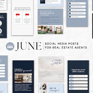 June Real Estate Posts | June Real Estate Marketing | Captions and Hashtags for Real Estate Agents | Social Media Realty | Social Media