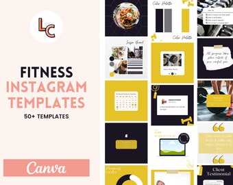 Fitness Instagram Templates | Gym Instagram Templates | IG Story Templates | Templates for Instagram | Canva Instagram Templates | Fitness