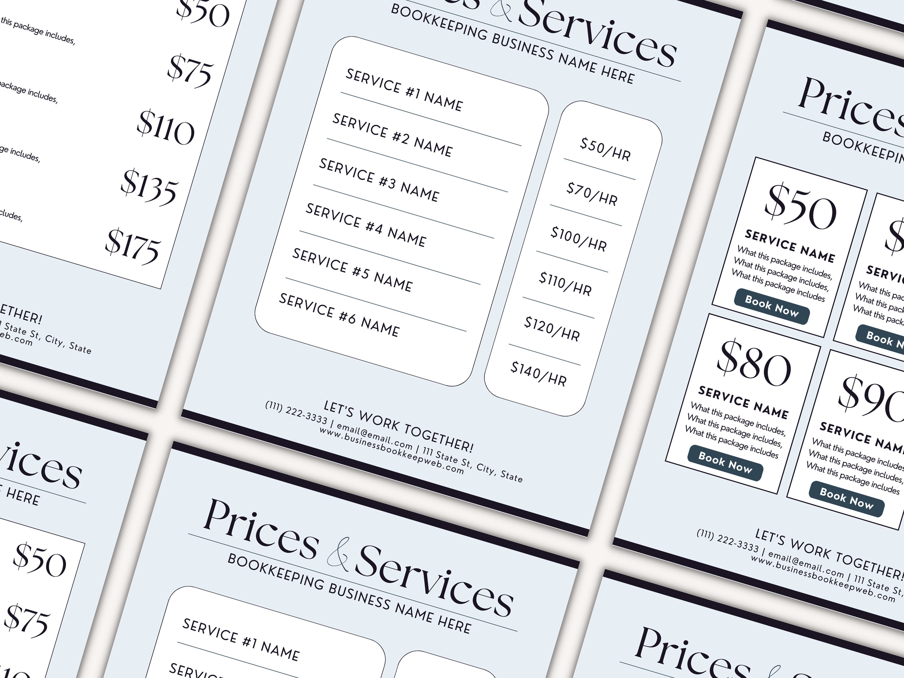 Bookkeeper Price Menu Bookkeeper Service Guide Bookkeeper Services and