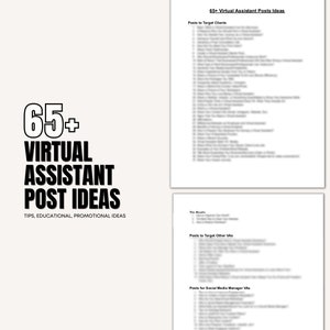 Virtual Assistant Post Ideas | Virtual Assistant Content Ideas | Virtual Assistant Social Media Posts | Social Media Plan |Virtual Assistant