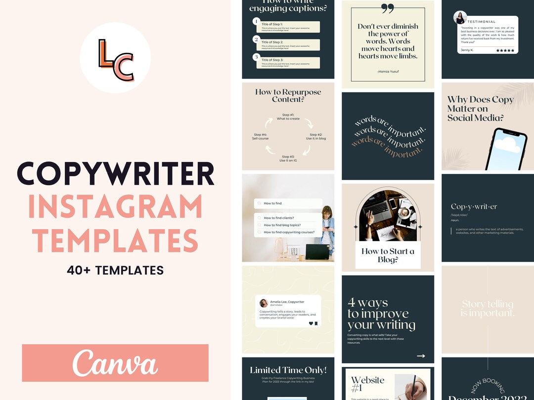 Social Media Posts for Copywriters | Copywriting Social Media | Canva ...