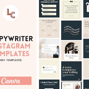 Social Media Posts for Copywriters | Copywriting Social Media | Canva Templates | Social Media for Copywriters | Writers | Sales Copy