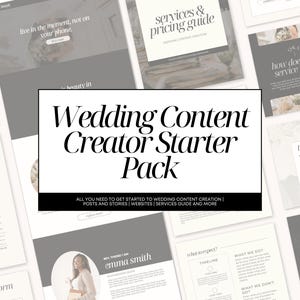 Wedding Content Creator Kit | Wedding Content Creator Social Media | Wedding Content Creator Services Guide Wedding Content Questions