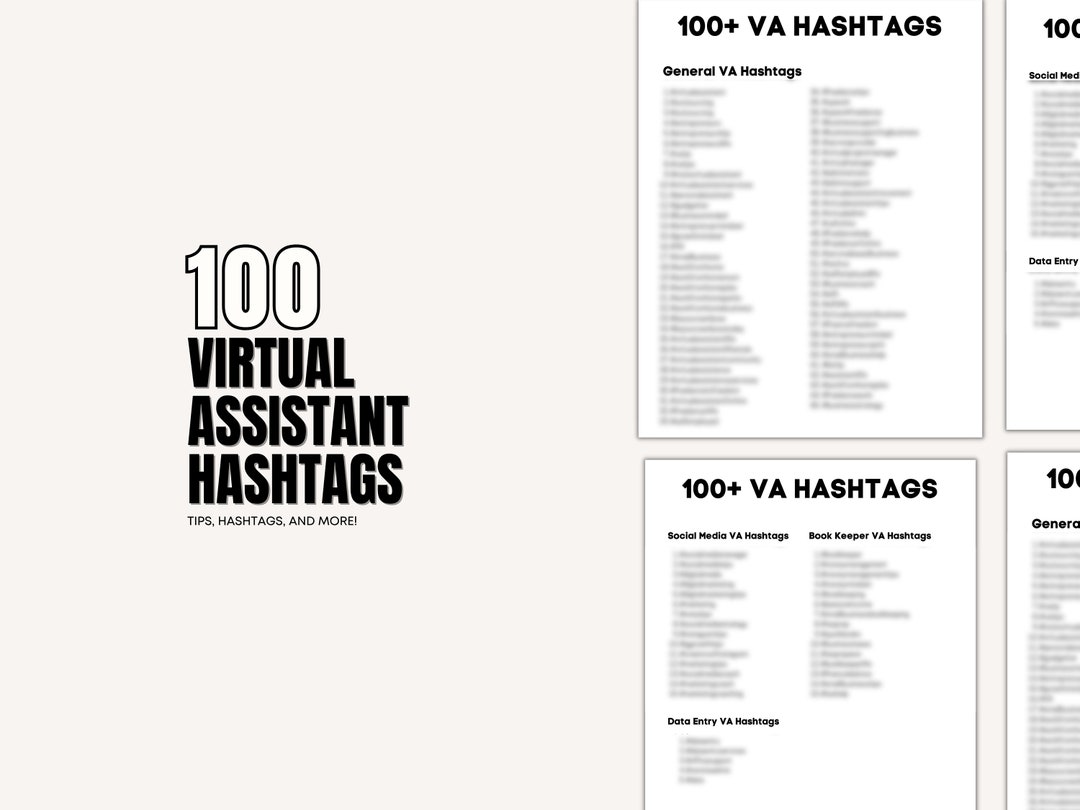 Virtual Assistant Hashtags Virtual Assistant Hashtag Ideas Virtual