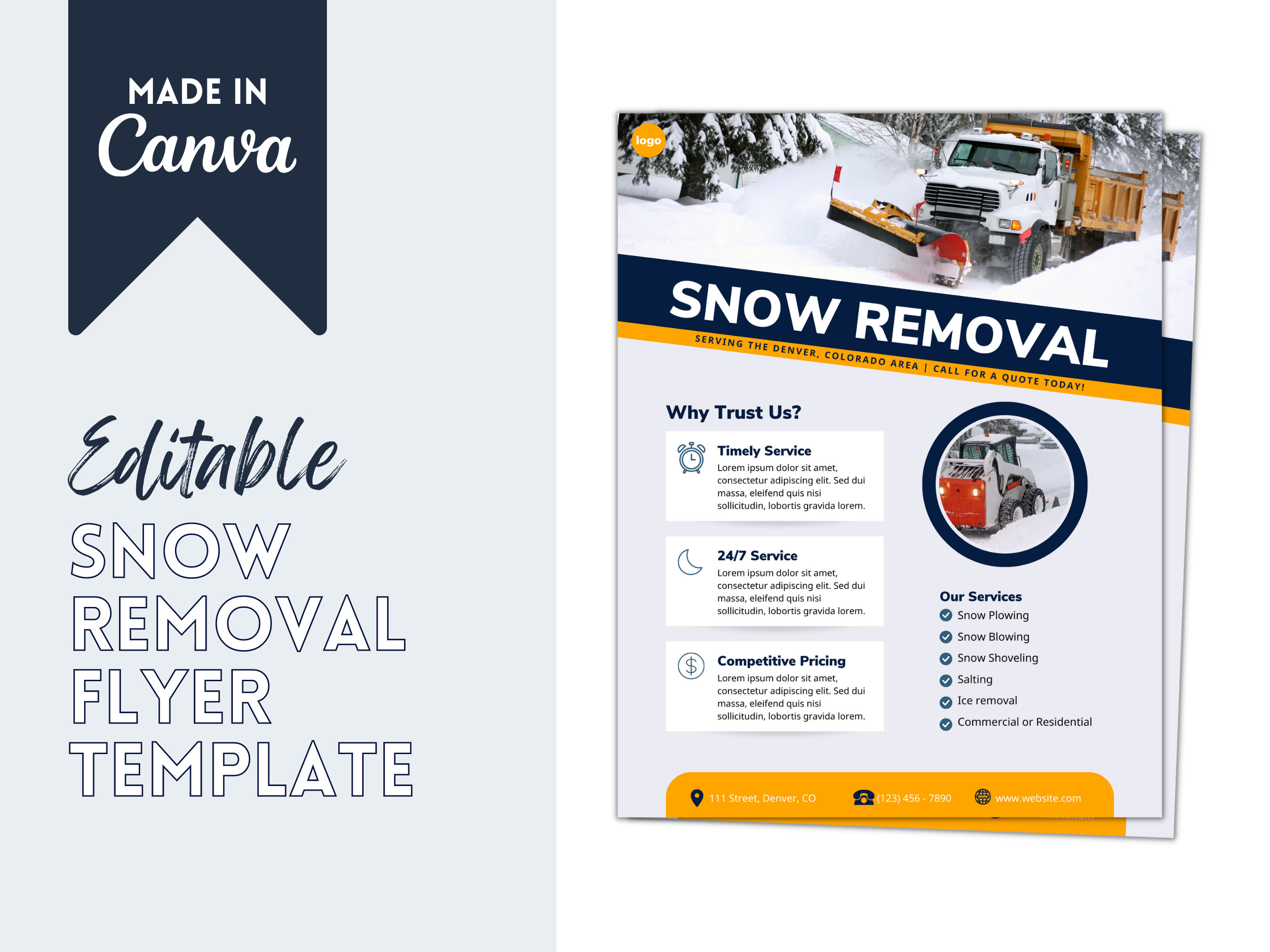 Snow Removal Flyer Snow Removal Services Snow Plow Company Snow Shoveling  Snow Company Ice Removal Snow Removal Business - Etsy Israel