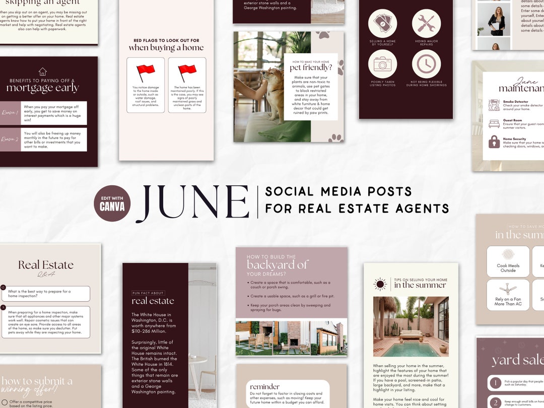 June Real Estate Posts | June Real Estate Marketing | Captions and ...