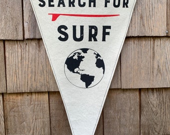 Pennant - Search For Surf - 2 Color design