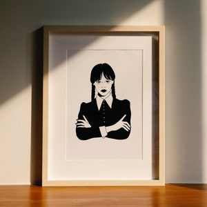 Illustration de Wednesday Addams