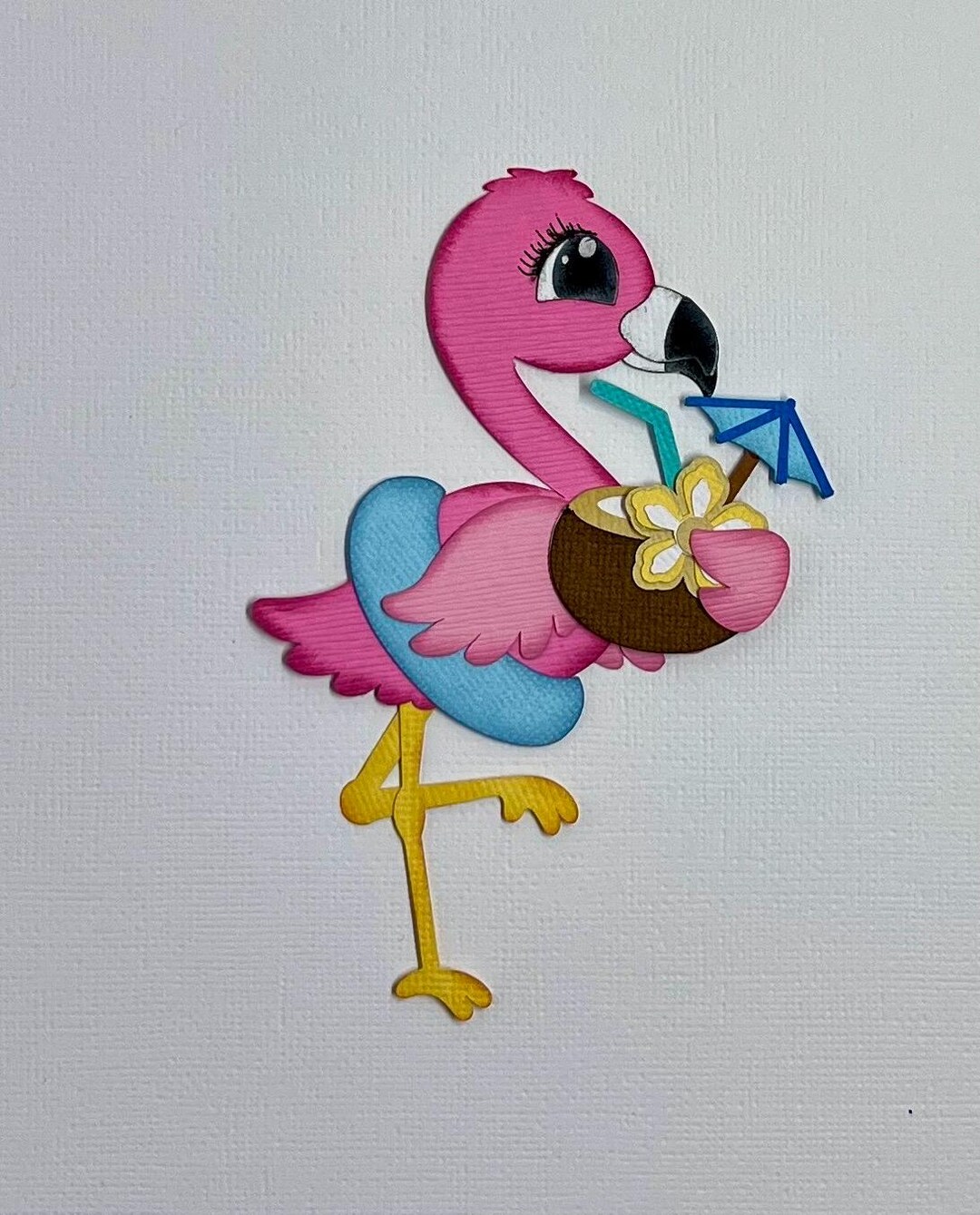 Flamingo Die Cut by the Paperpiecingplace - Etsy