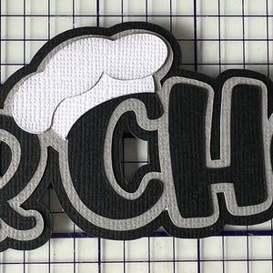 Titre du chef junior Die cut The Paper Piecing lieu