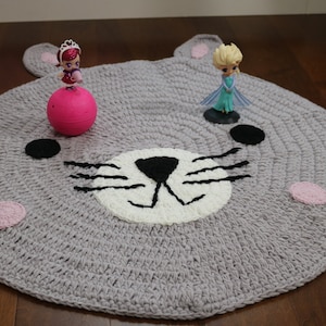 Handgestrickte Tier Bär Bodenmatte, Wohnzimmer Matte, Kinder Spiel Teppiche, Runde Boden Teppich für Kinder
