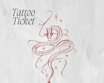 Tattoo Tickets by Tattooist Kelly | Flash Designs | Dragon Flow | Tattoo Design Art | Dragon Tattoo