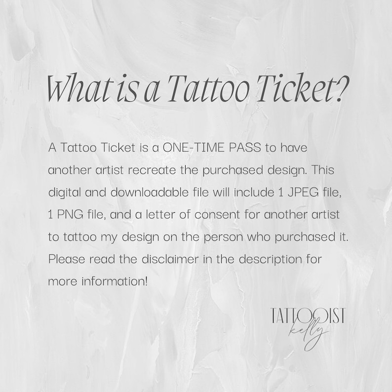 Tattoo Tickets by Tattooist Kelly | Flash Designs | Floral Bookmark | Tattoo Design Art | Floral Tattoo image 2