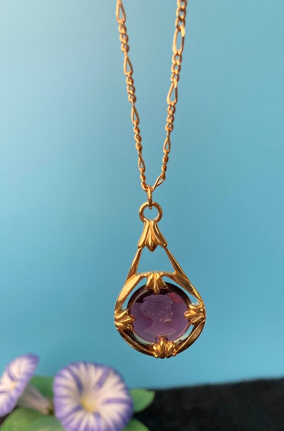 Avon amethyst deals necklace