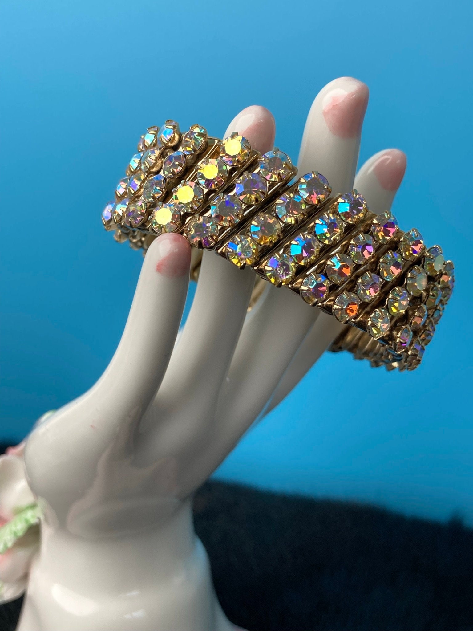 Aurora swarovski crystal friendship clearance bracelet watch