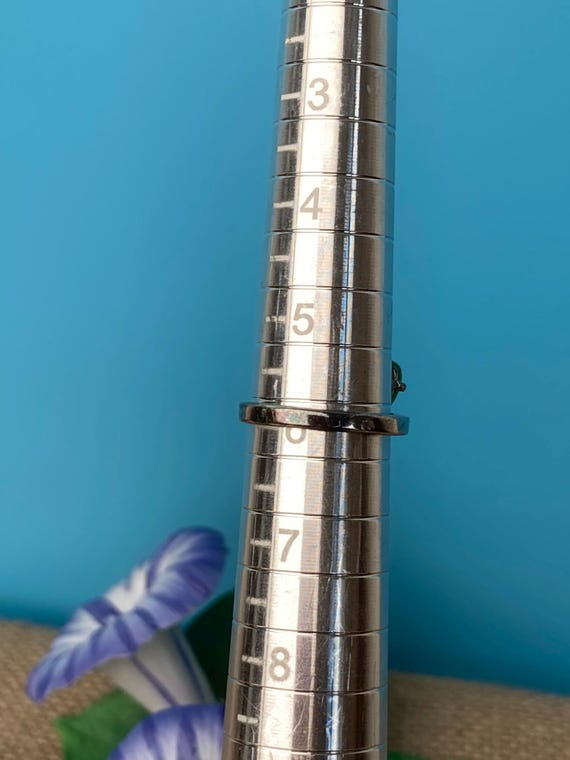 Sterling silver nephrite ring - image 4